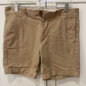 Men’s Tan j crew shorts size 30 7 inches worn once